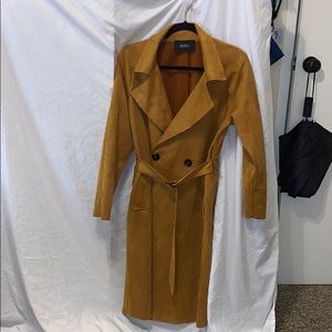 Suede Trench coat
